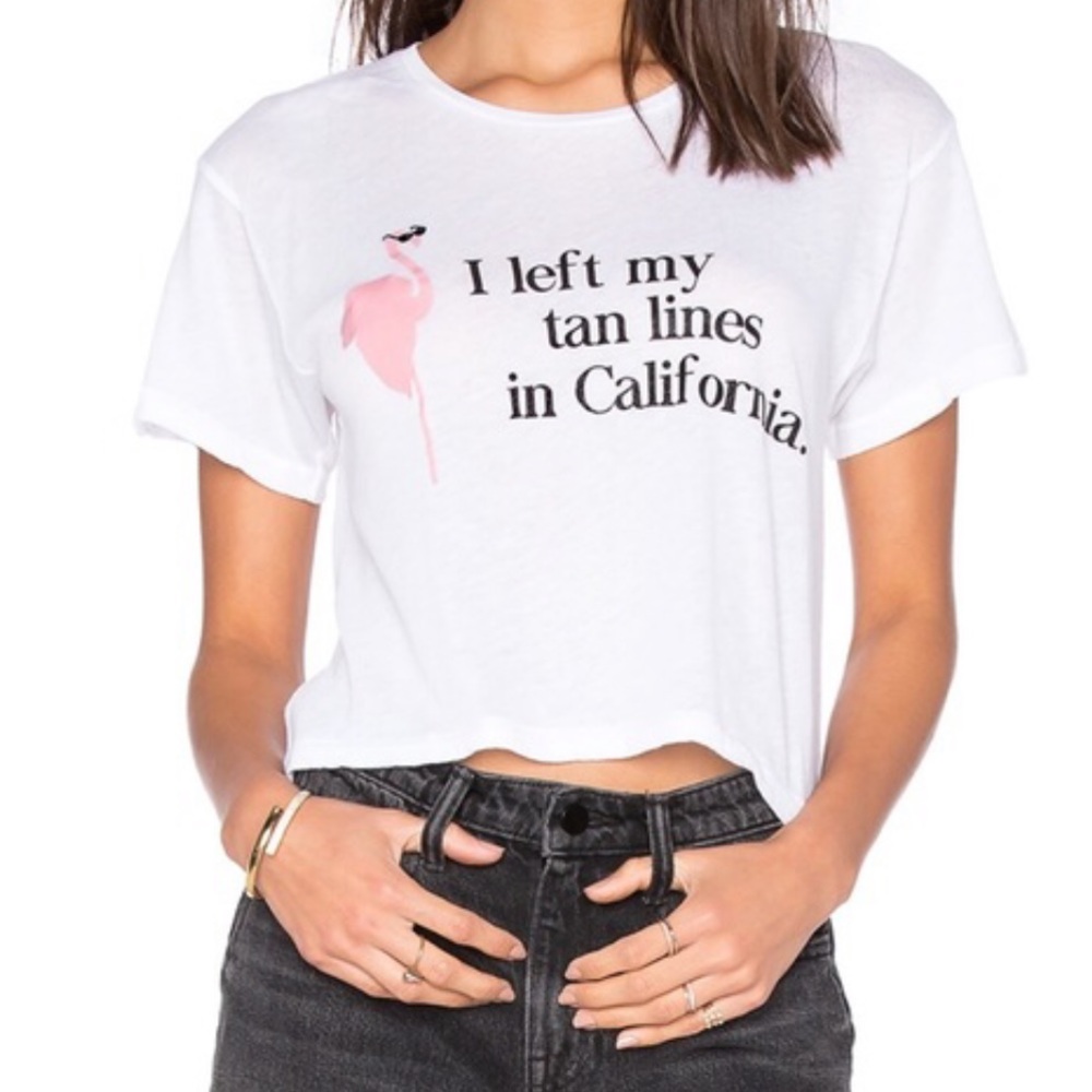 Wildfox Cropped T-Shirt